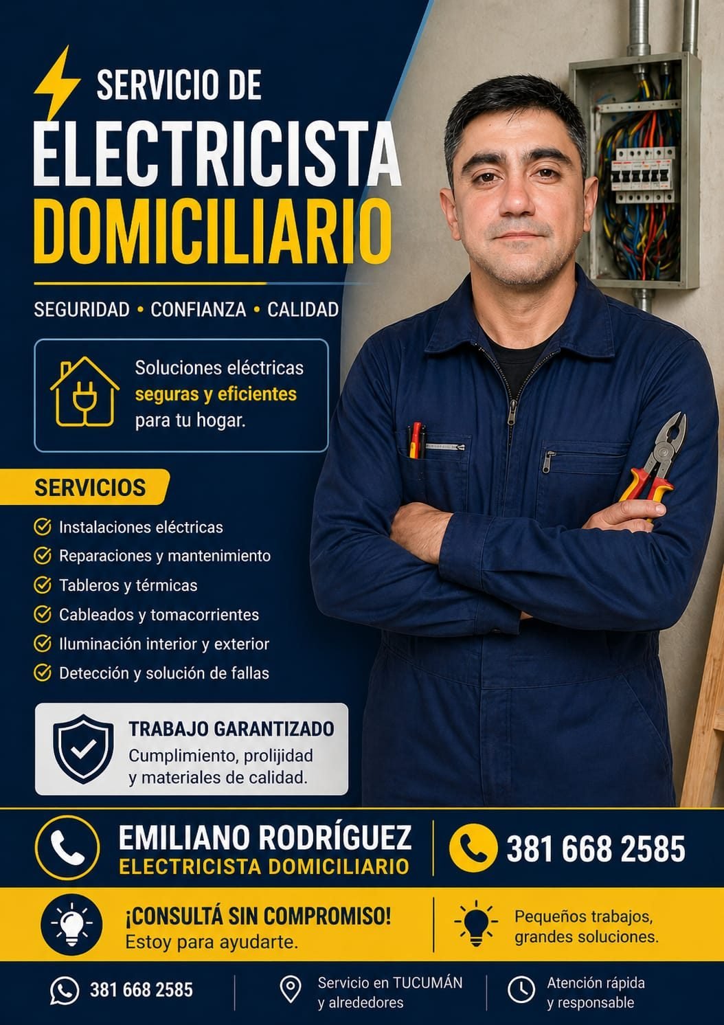 Emiliano Rodríguez Electricista Domiciliario