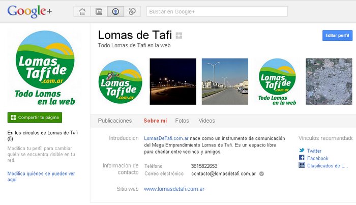 lomasdetafi.com.ar - GooglePlus