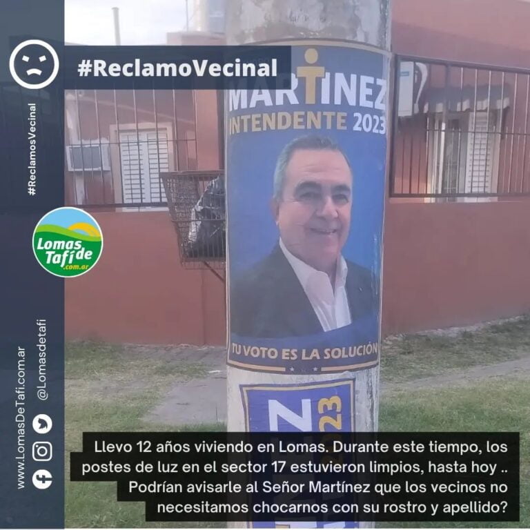 #ReclamoVecinal por Pegatinas políticas