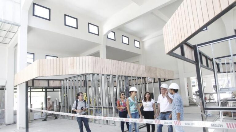 Noguera supervisó las obras del Mercado Municipal