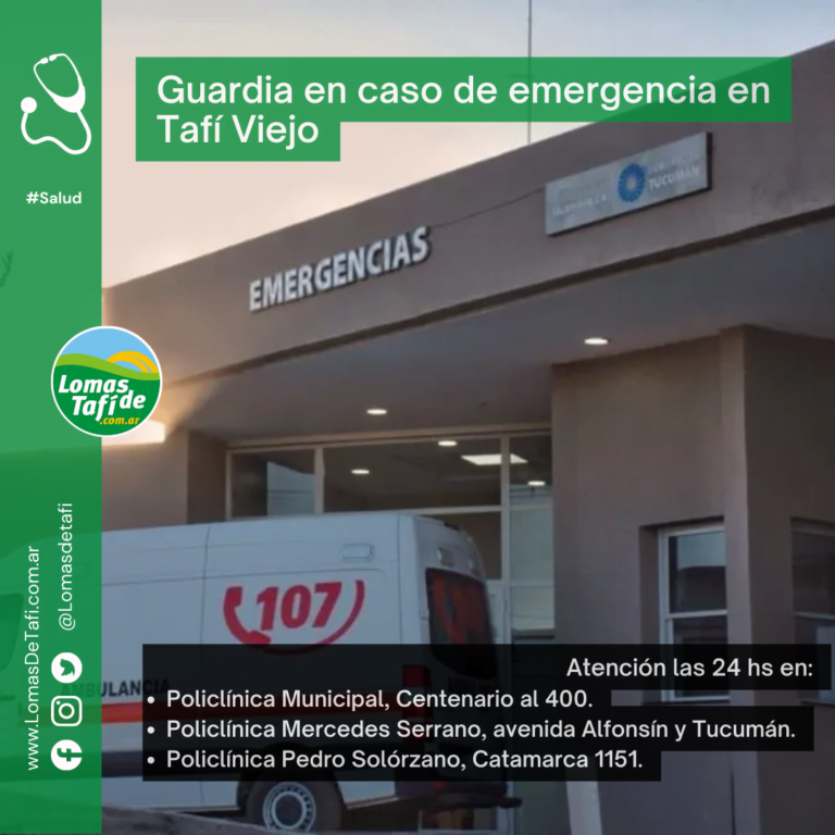 Estos son los establecimientos asistenciales de guardia en caso de emergencia