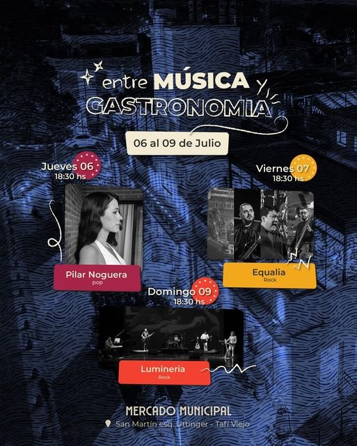 Entre música y gastronomía