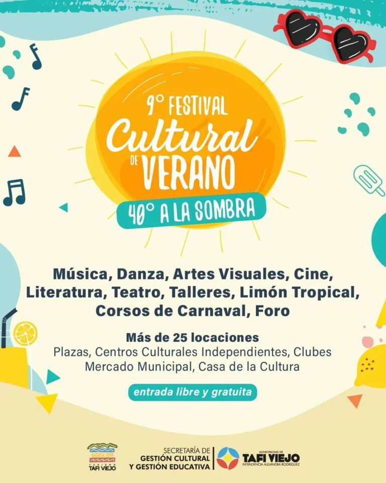 Llega el 9° Festival Cultural de Verano a Tafí Viejo