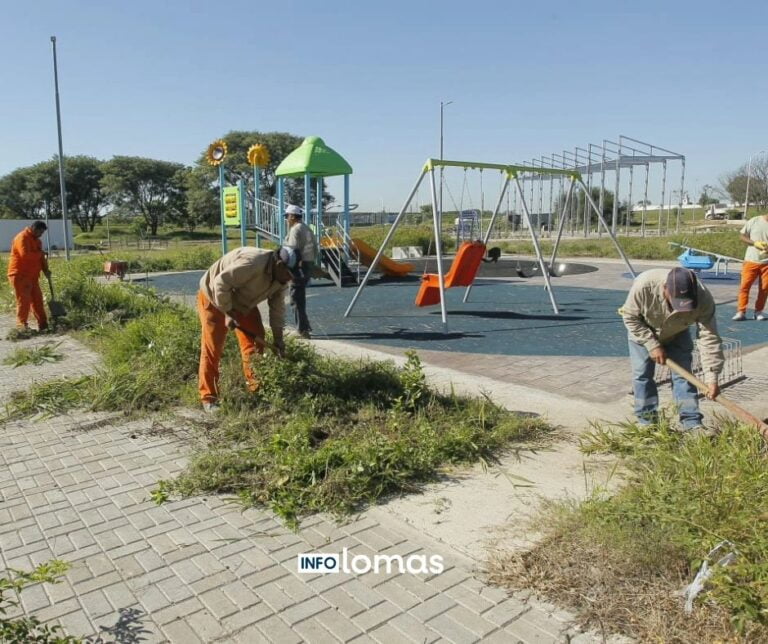 Operativos de limpieza y mantenimiento en los barrios de Lomas de Tafí