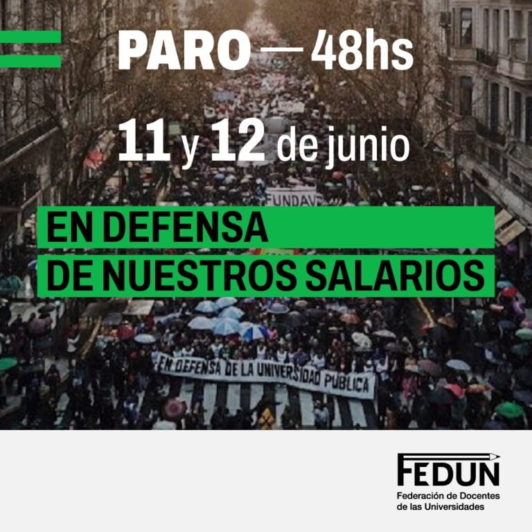 Paro de 48 Horas Convocado por Docentes Universitarios