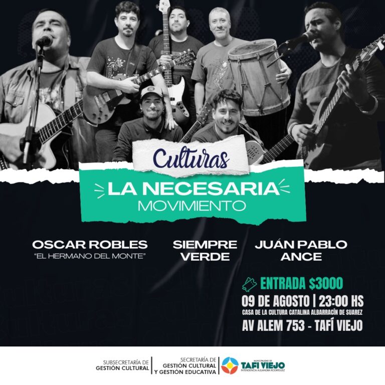 No Te Pierdas ‘LA NECESARIA’: Un Evento Musical Inolvidable en la Casa de la Cultura