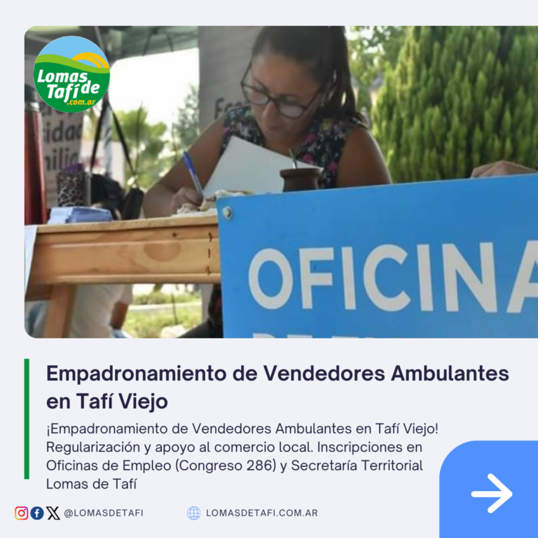 Empadronan a Vendedores Ambulantes de Tafí Viejo para Regularizar su Actividad
