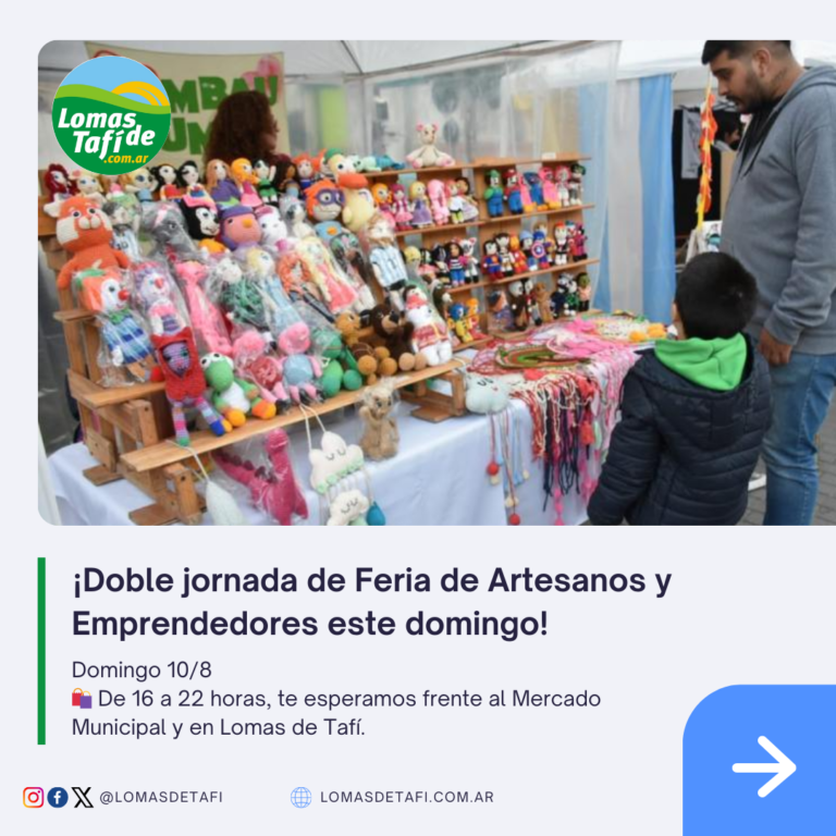 ¡No Te Pierdas la Doble Jornada de la Feria de Artesanos y Emprendedores Este Domingo!