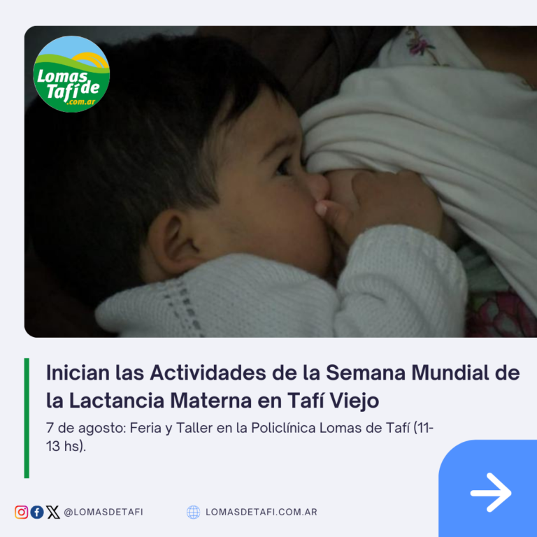 Inician las Actividades de la Semana Mundial de la Lactancia Materna en Tafí Viejo