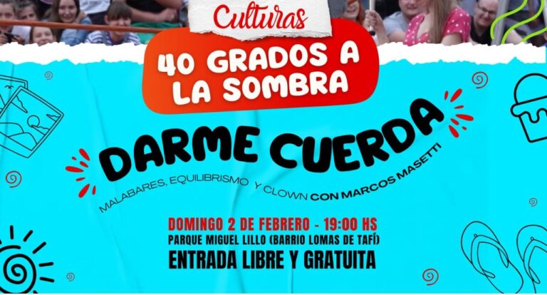 Tarde de Circo en Lomas de Tafí: diversión asegurada en el 10° Festival Cultural de Verano