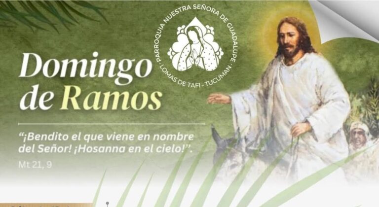 Celebración de Domingo de Ramos en Lomas de Tafí: cronograma de misas y bendición de ramos