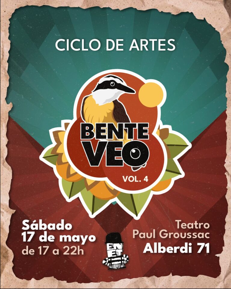 Este sábado vuelve el ciclo de arte “Benteveo Vol. 4” en el Teatro Paul Groussac