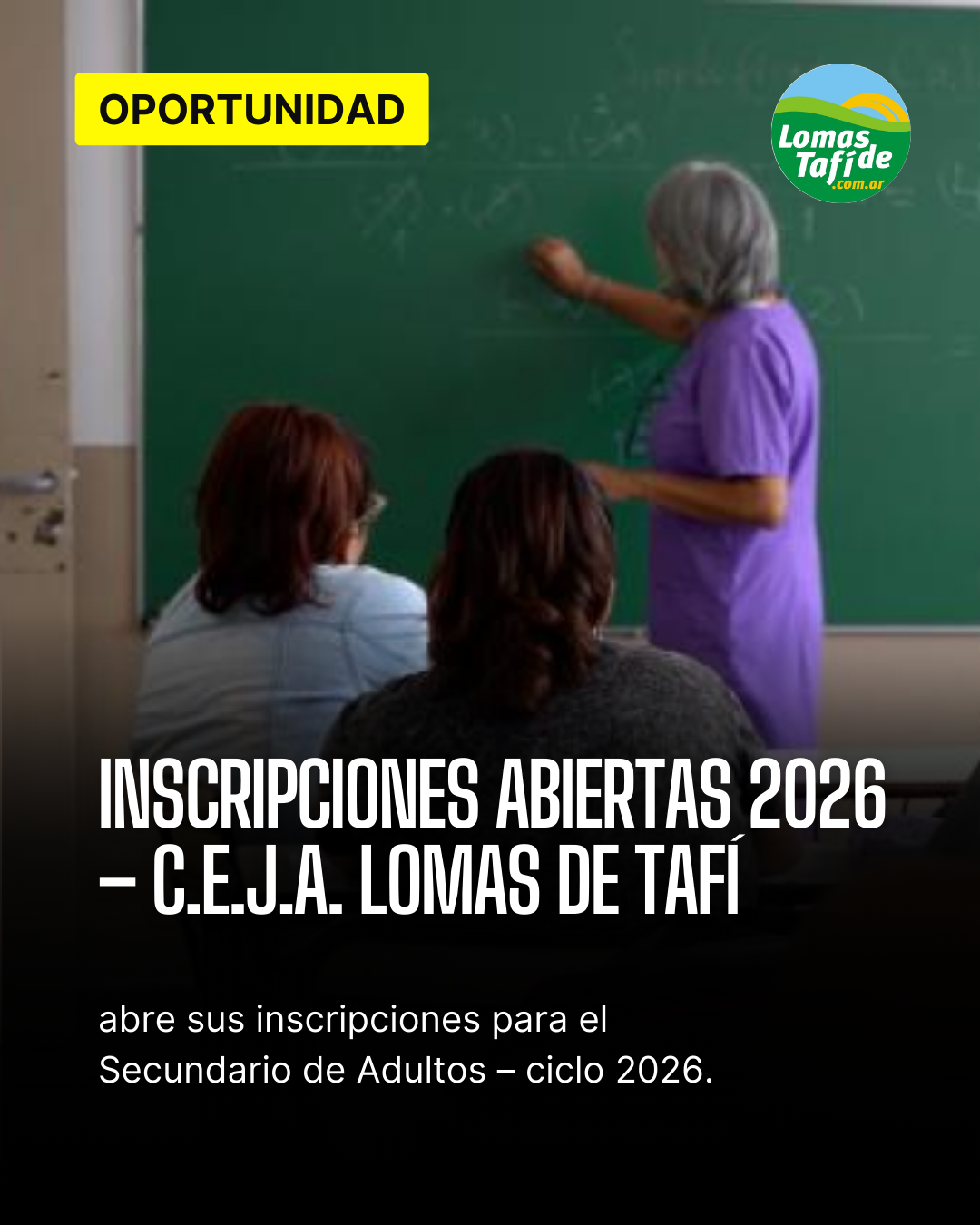 INSCRIPCIONES ABIERTAS 2026 – C.E.J.A. Lomas de Tafí