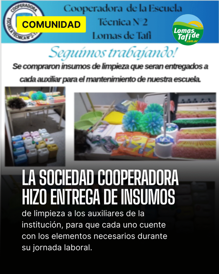 La Sociedad Cooperadora de la Escuela Técnica N° 2 sigue apostando al trabajo conjunto