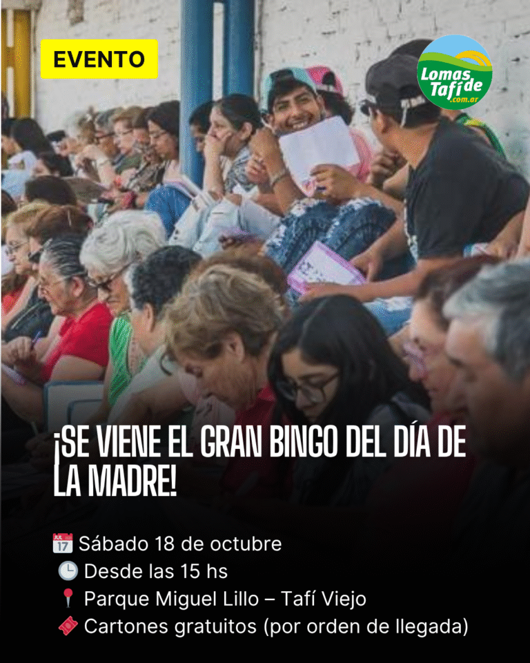 Celebrarán el Día de la Madre con el tradicional Bingo en Tafí Viejo