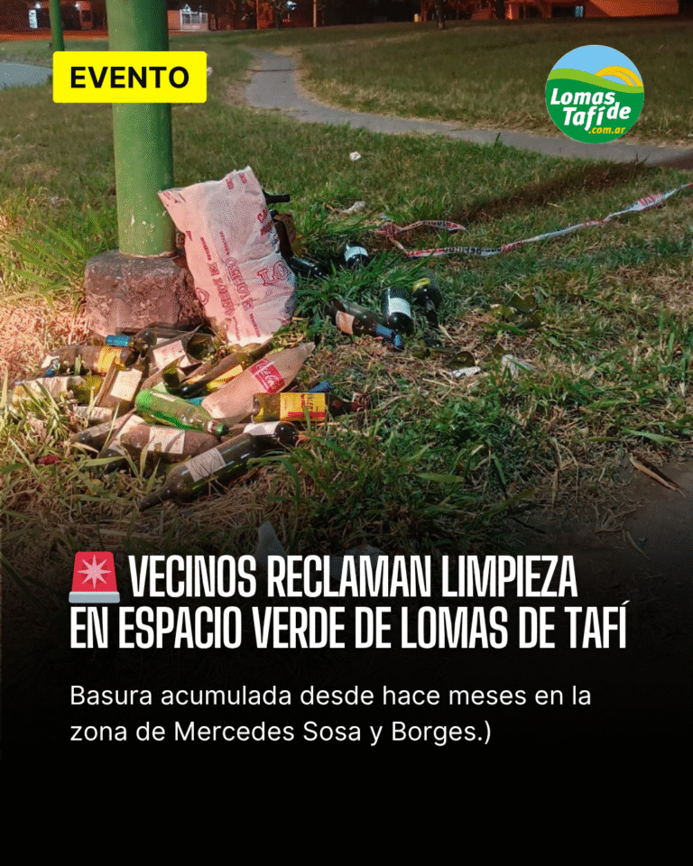 Vecinos reclaman limpieza en espacio verde de Mercedes Sosa y Borges