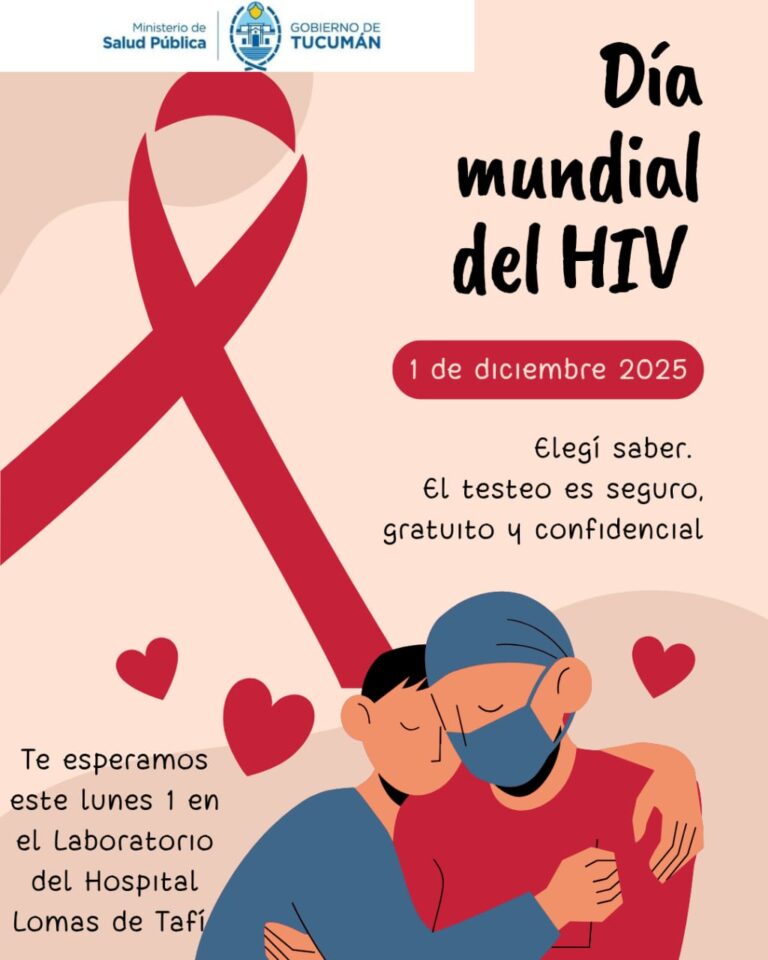 Día Mundial del HIV: Testeos gratuitos en el Hospital de Lomas de Tafí