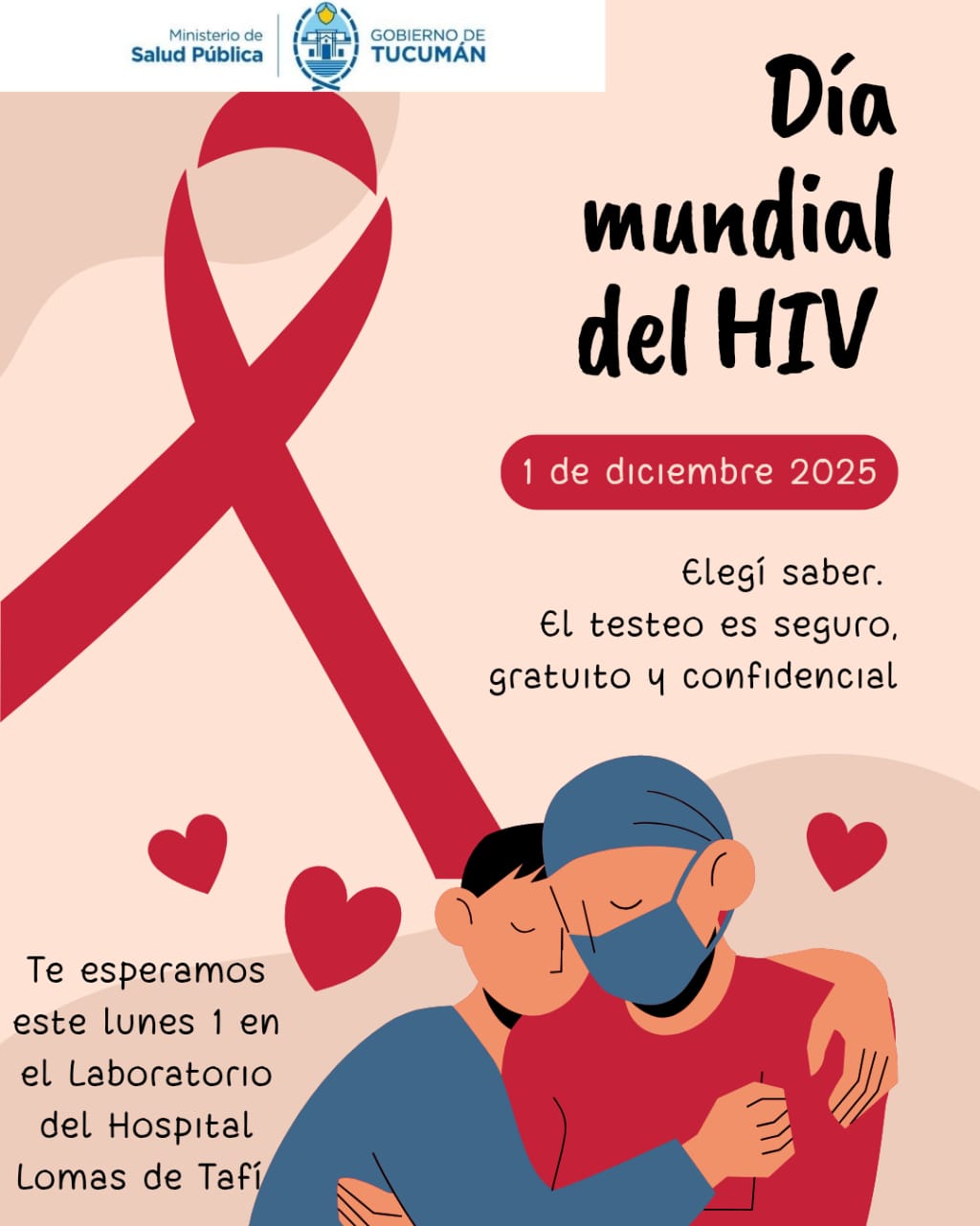 Día Mundial del HIV: Testeos gratuitos en el Hospital de Lomas de Tafí