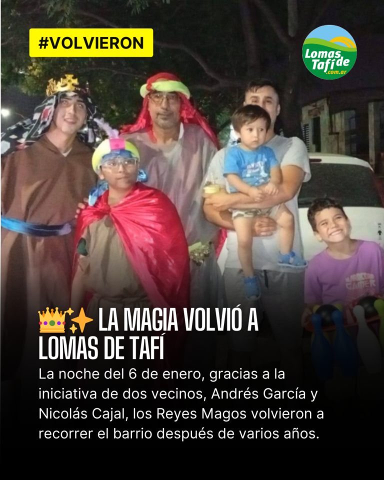 La magia volvió a Lomas de Tafí: los Reyes Magos recorrieron el barrio y llenaron de emoción a grandes y chicos