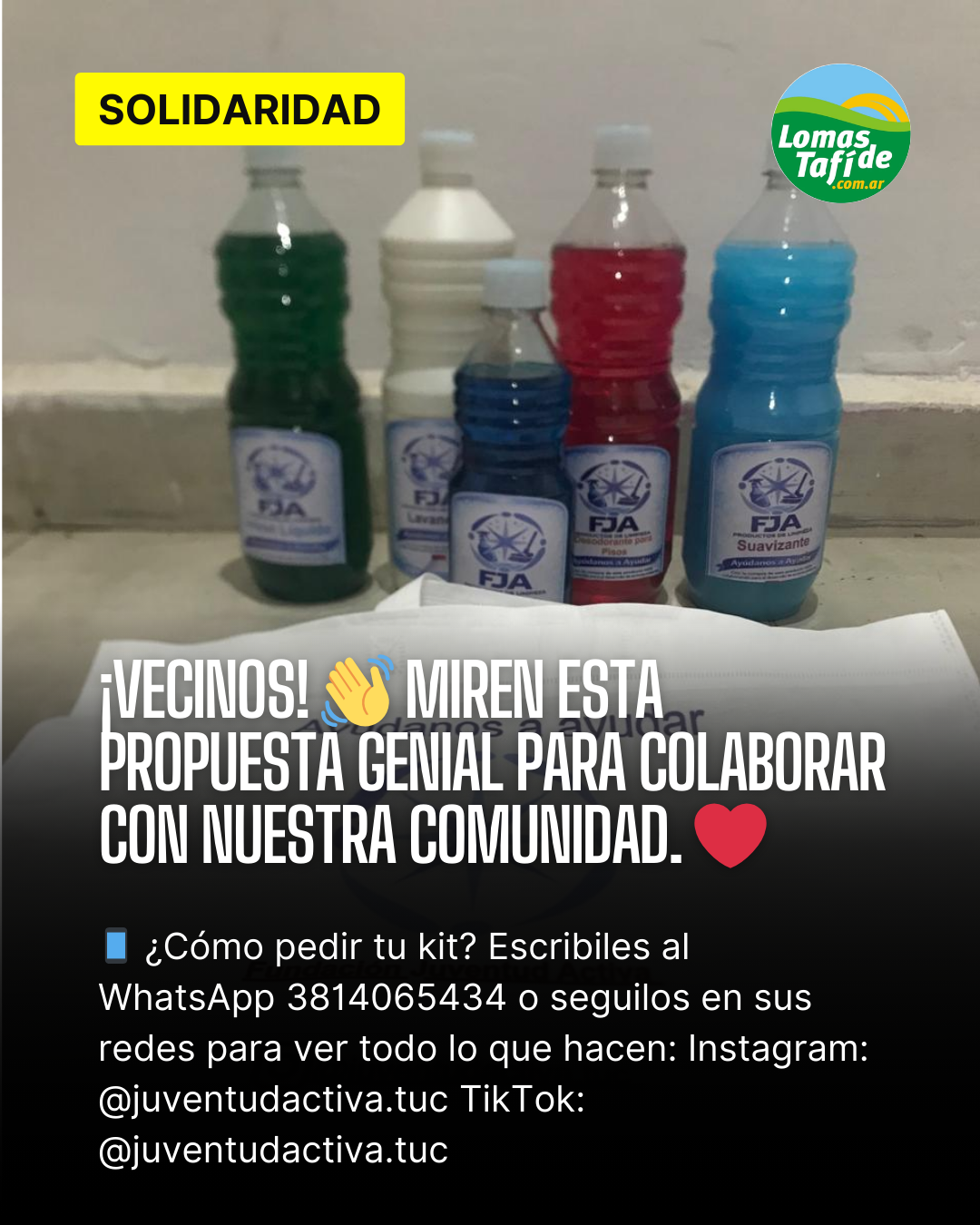 Limpieza con causa: Apoyemos a los chicos de la Fundación Juventud Activa