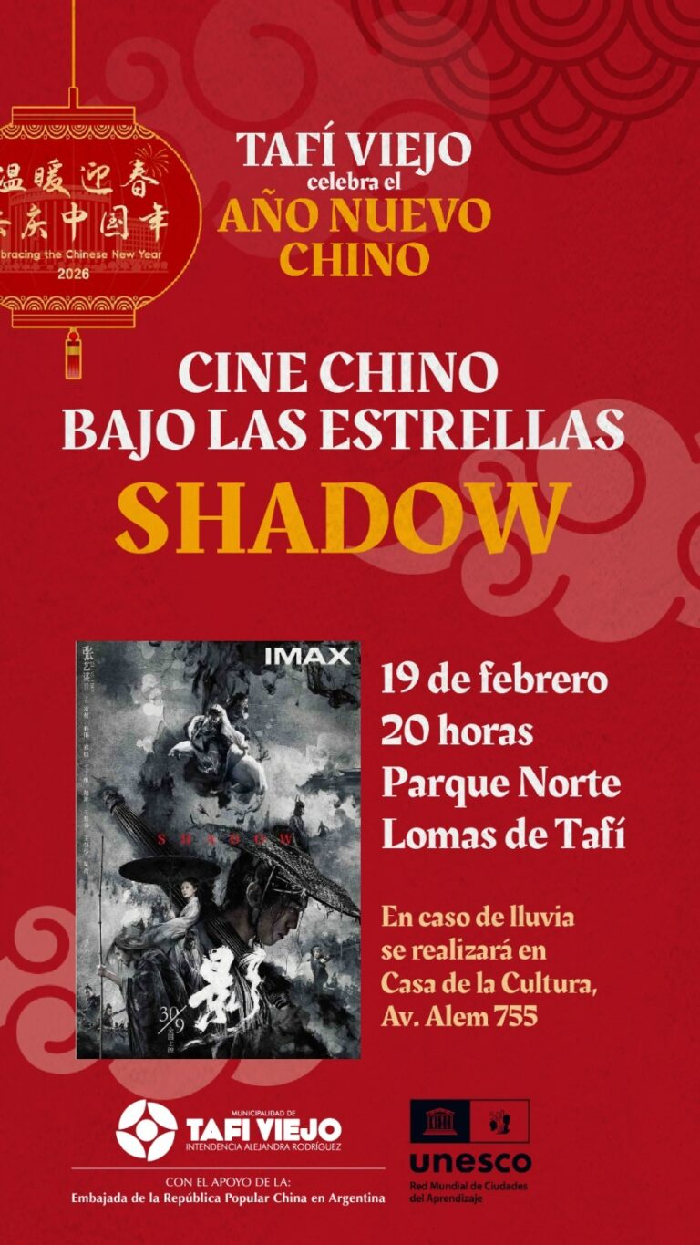 Tafí Viejo celebra el Año Nuevo Chino con cine, feria cultural y actividades para toda la familia
