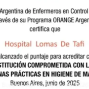 El Hospital Lomas de Tafí, distinguido por sus buenas prácticas de higiene de manos