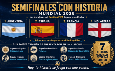 La historia también jugará las semifinales del Mundial 2026