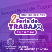 Llega a Tucumán la 2.ª Feria de Trabajo: Conectando Oportunidades y Talento