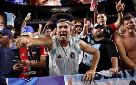 Operativo especial en Atlanta para el partido de Argentina vs. Inglaterra