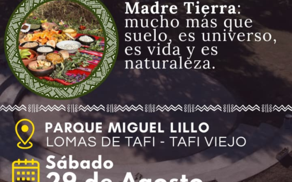 Ceremonia en Parque Miguel Lillo celebra la Madre Tierra
