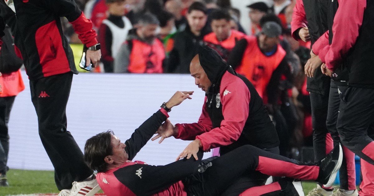 Terrible festejo de Diego Martínez al vencer a River y su invicto en el Monumental