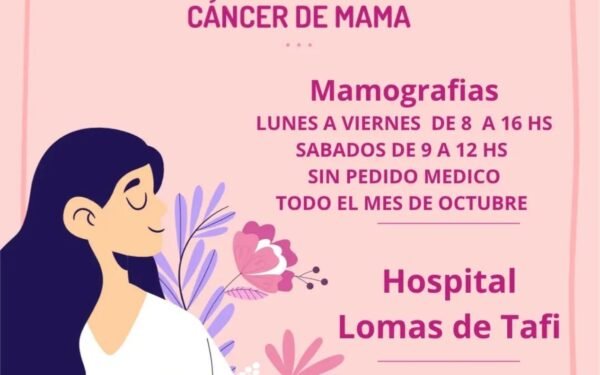 Octubre Rosa: mamografías sin pedido médico en el Hospital de Lomas de Tafí