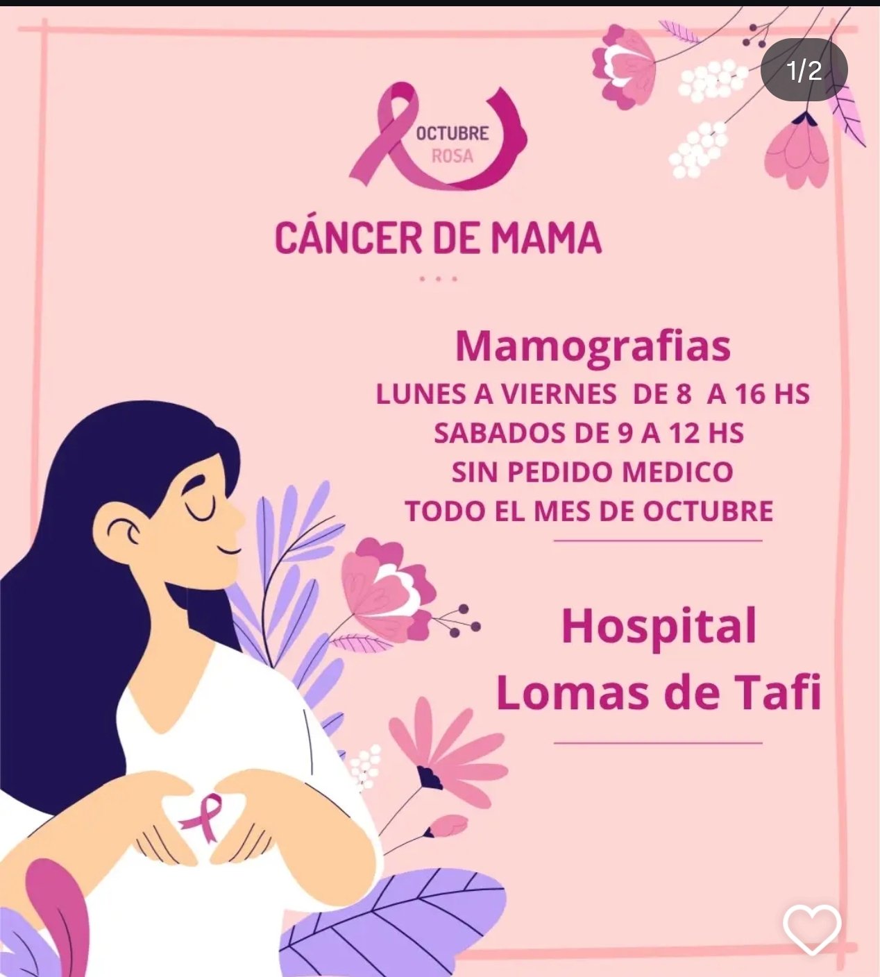 Octubre Rosa: mamografías sin pedido médico en el Hospital de Lomas de Tafí