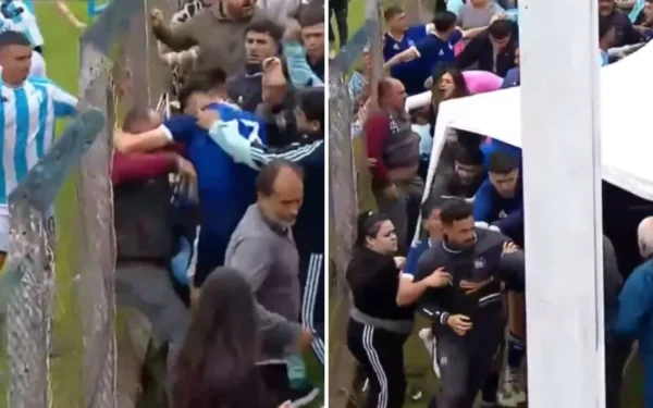 Trompadas y caos: la batalla campal que empañó el triunfo de Atlético