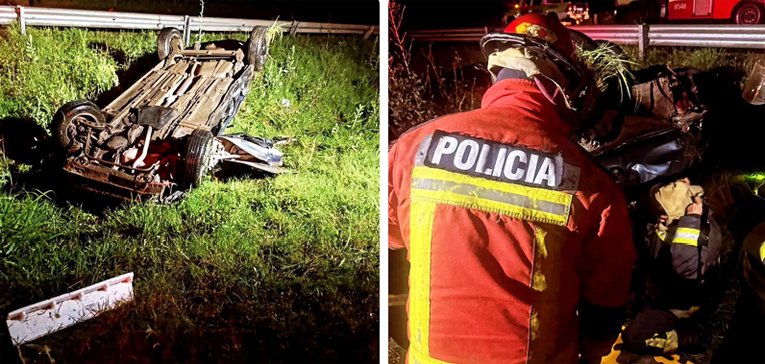 Vuelco fatal en la Ruta 9: una muerte y un rescate con herramientas hidráulicas