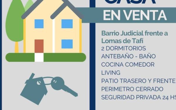 Dueño directo liquida casa clave frente a Lomas de Tafí