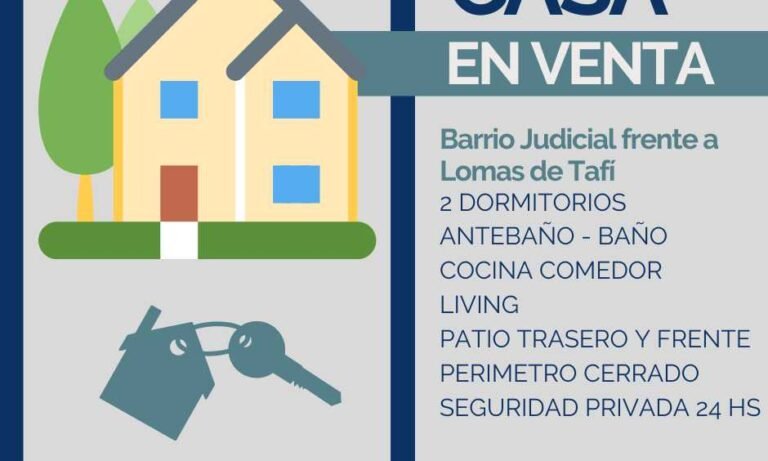 Dueño directo liquida casa clave frente a Lomas de Tafí
