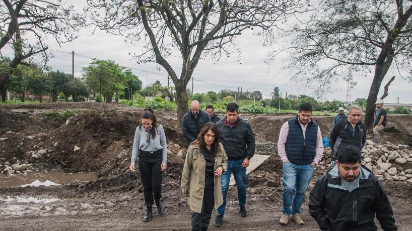 Obra de desagüe en 10 de Agosto: al 80% y con plazo de semanas