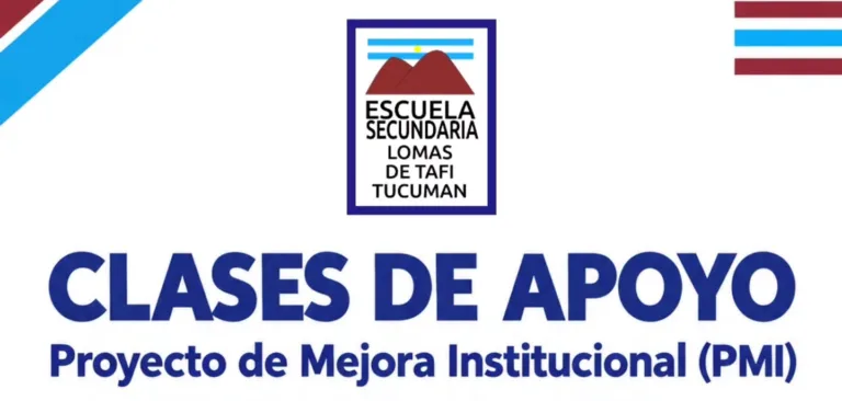 Escuela Secundaria Lomas de Tafí lanza clases de apoyo gratuitas para Matemática y Lengua
