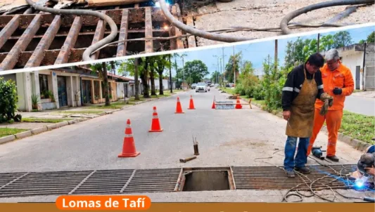 Intervención en Lomas de Tafí: Refuerzan desagües pluviales en el Sector 6